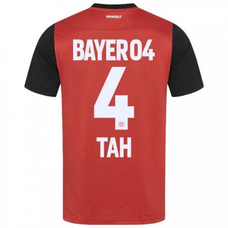 Bayer 04 Leverkusen Jonathan Tah 4 Domácí 2024-25 - Fotbalové Dresy (S/S) Bayer 04 Leverkusen Jonathan Tah 4 Domácí 2024-25 - Fotbalové Dresy (S/S)